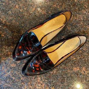 JCrew Tortoise Loafers 10